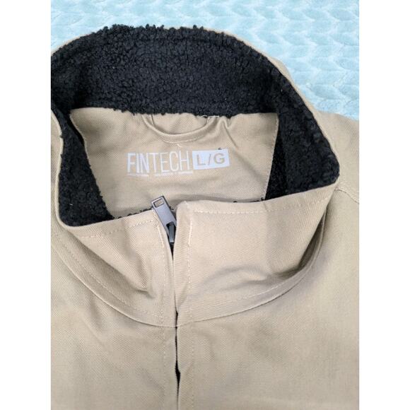 Fintech Cornerstone Heavy Duty Vest Dune Duck Canvas Fishing sz Large 5 Pockets - Picture 13 of 13